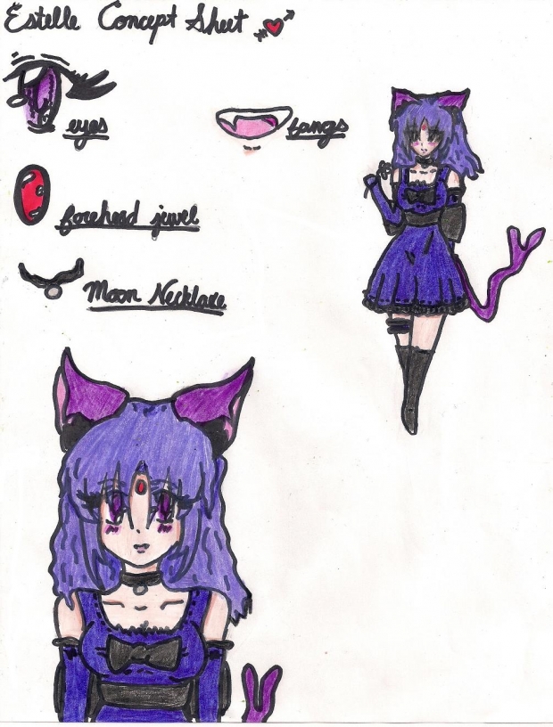 Estelle the Espeon Concept Sheet (Yet another one)