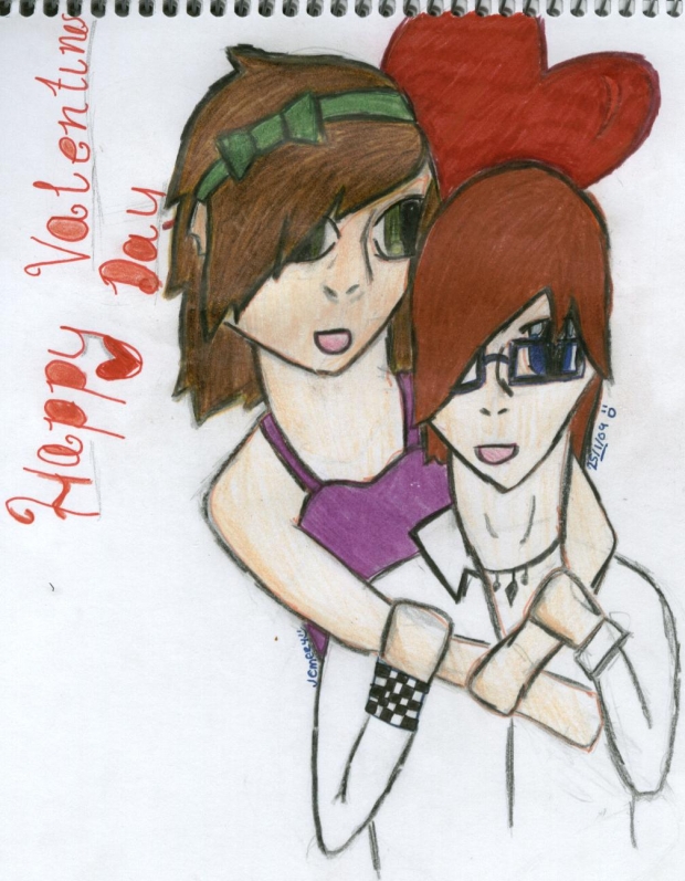 My Original Valentines Day Drawing ~<3