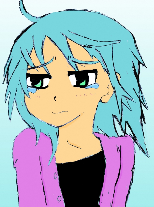Manga Moods Crying Girl Coloured