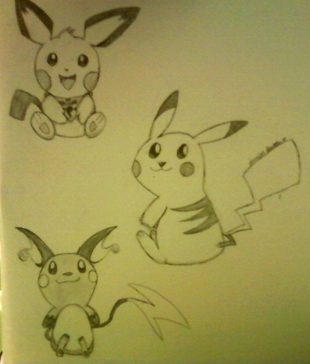 pikachu chibi evolutions