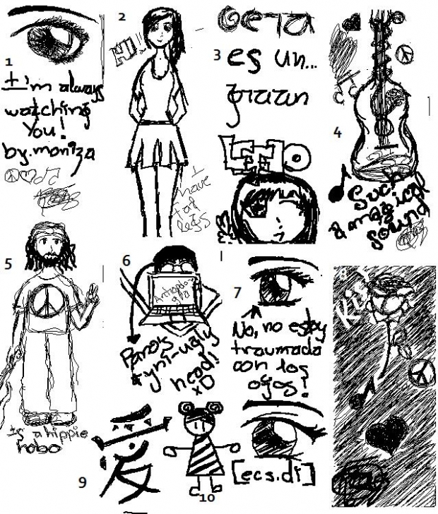 Palm Doodles by Moni and Zit