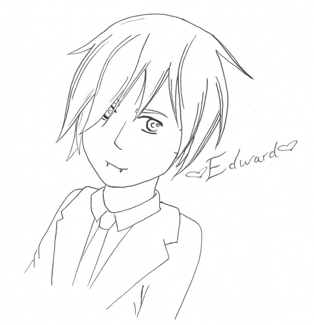 (08') Anime Edward Cullen Lineart