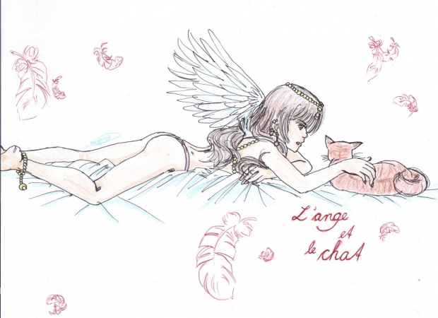 LÂ´ange et le chat