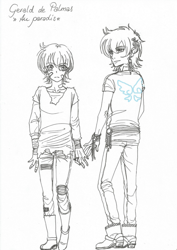 Au paradis - lineart