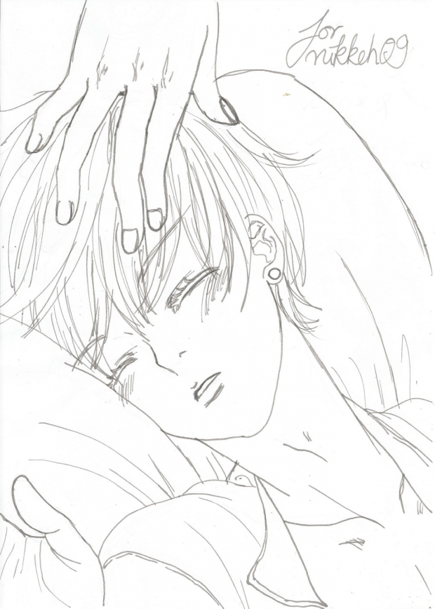 sleeping Ciel - lineart