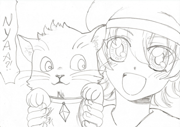 Nyaa - lineart