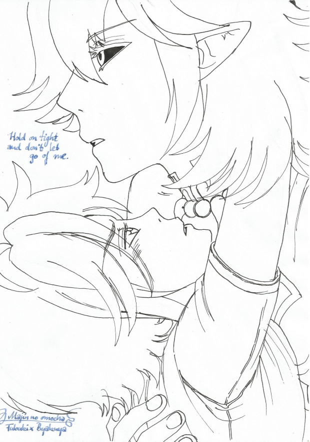 lineart - hold on tight