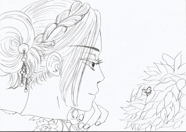 Beautiful moment - lineart