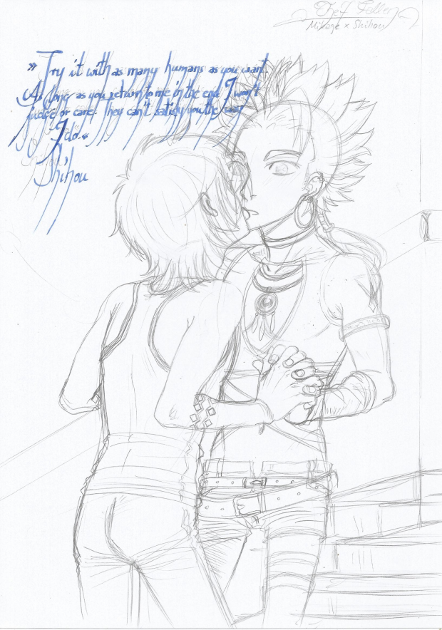 HeÂ´ll be waiting sketch