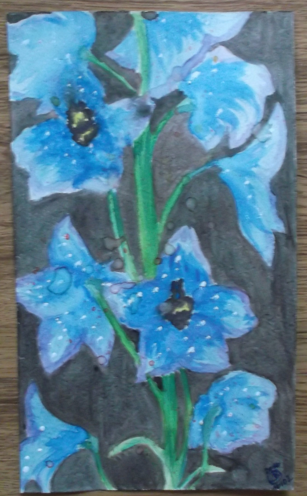 Blue flower