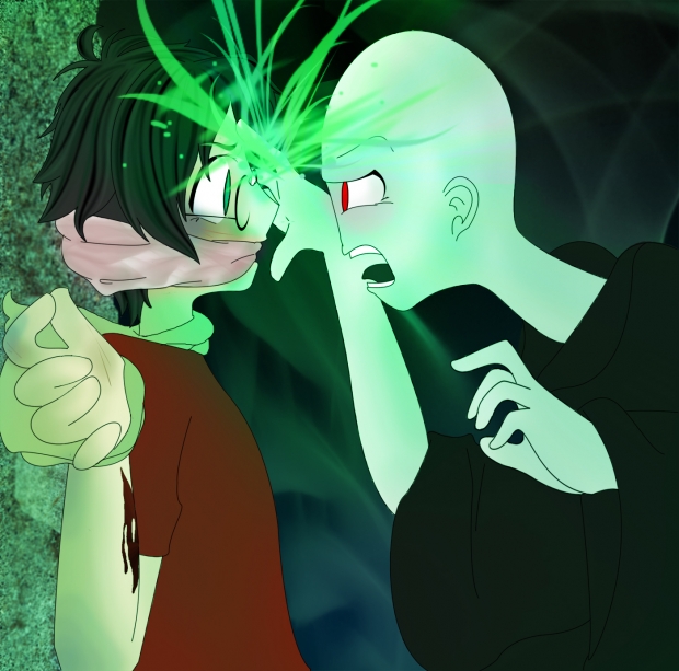 Harry Potter vs. Volde- er, I mean,  He-Who-Must-Not-Be-Named... xD)