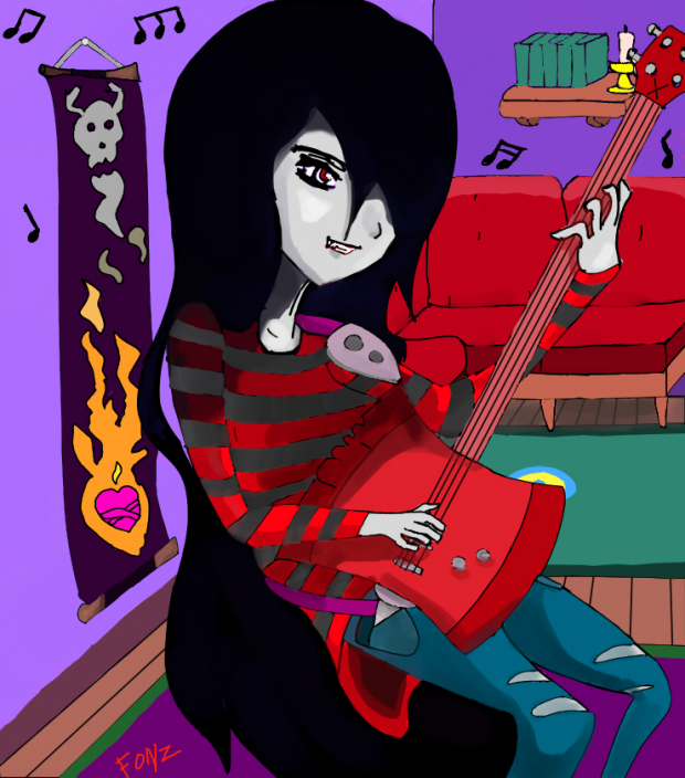 Marceline The Vampire Queen ROCKING OUT!