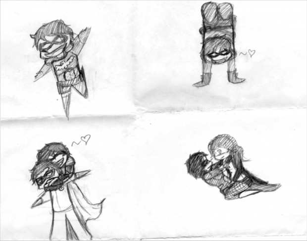 Chibi Nightwing sketches
