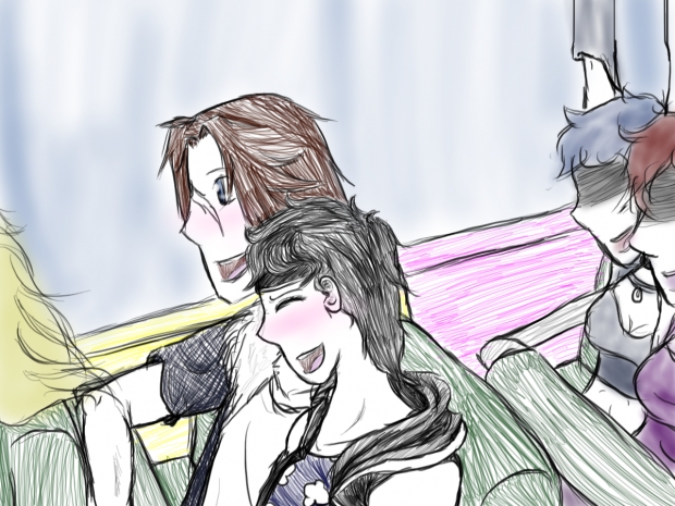 A roller coaster ride