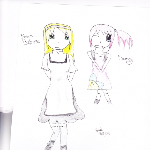 Alison Belrose and some random ghost lol!