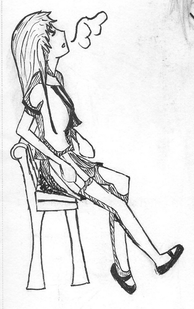 sitting in the cold inked