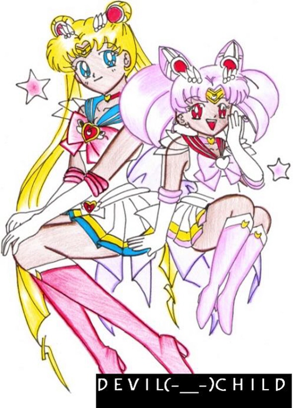  Sailor Moon And Sailor Mini Moon