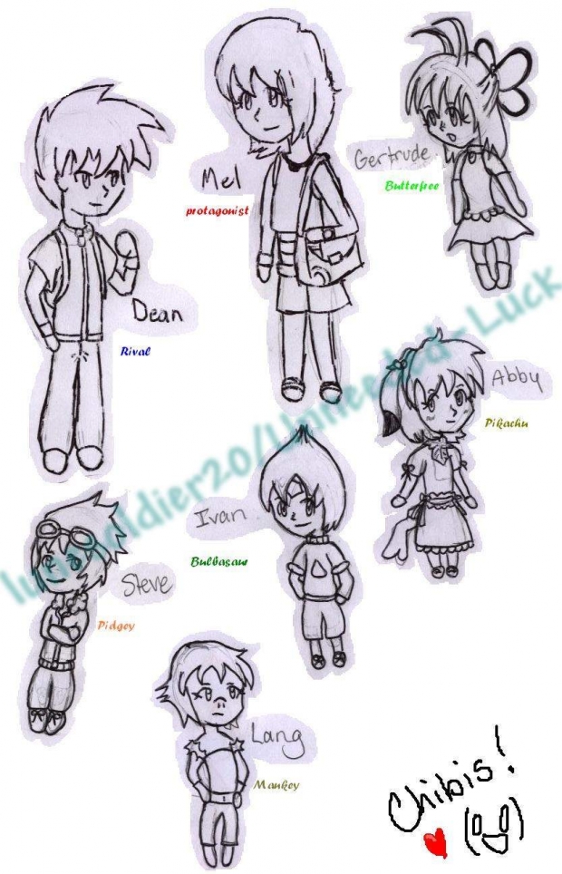 My Nuzlocke Chibi Dump 1