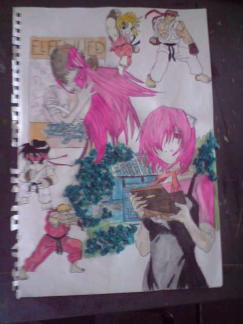 Elfen Lied meets Street fighter