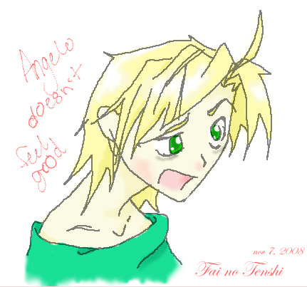 Angelo's havin' a sick day... =_=
