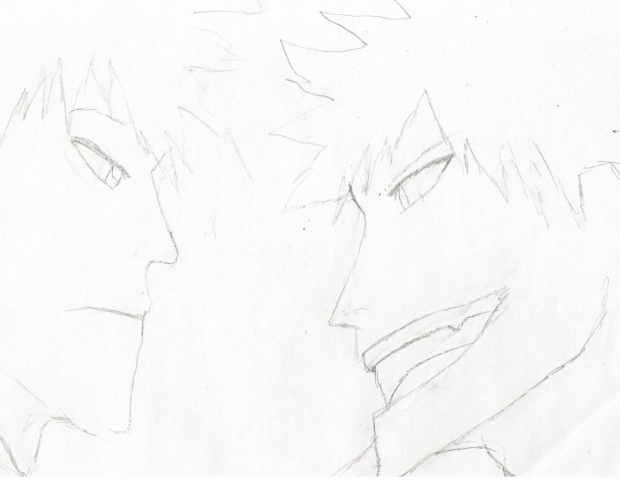 Ichigo and Inner Ichigo Rough Draft