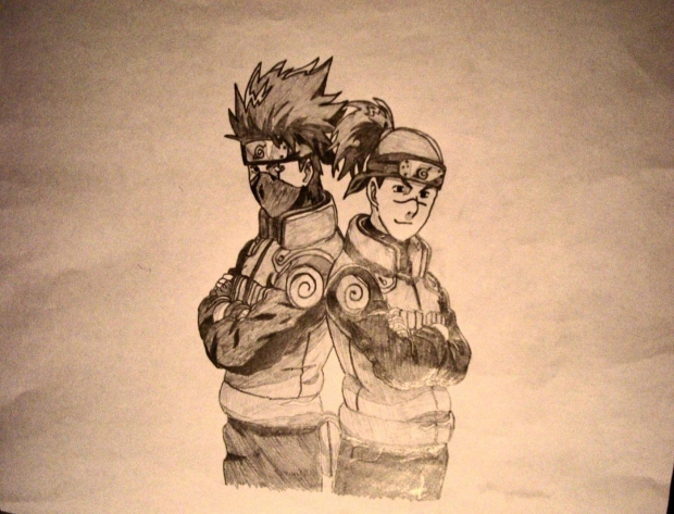 Iruka and Kakashi