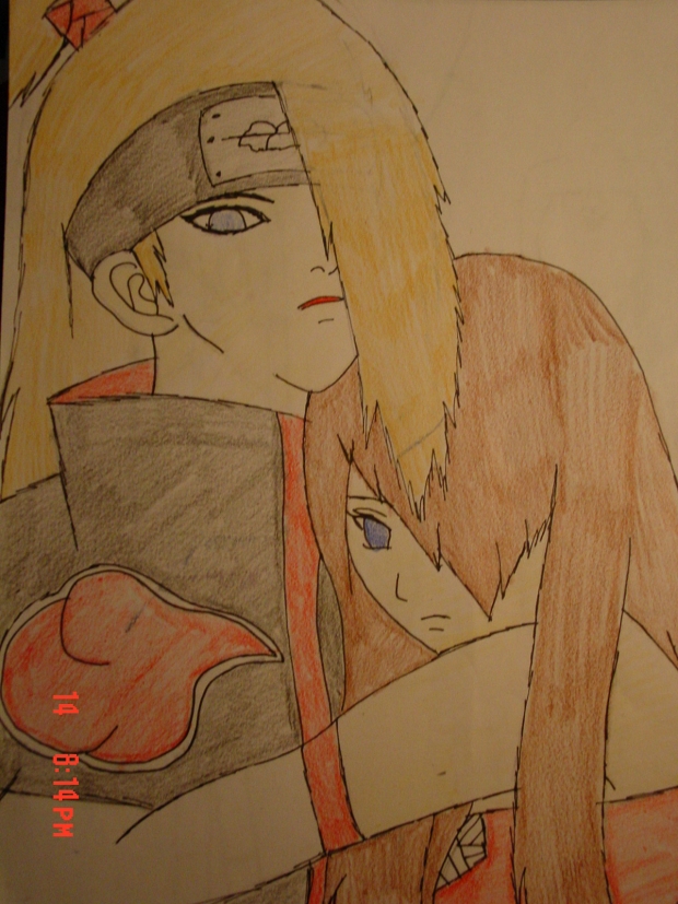 Happy V-Day from Deidara and Chochi!