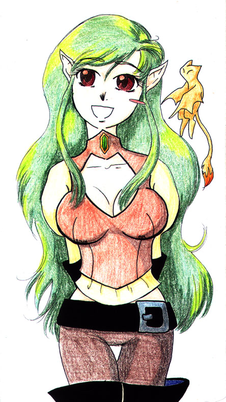 green hair is totally cool right now