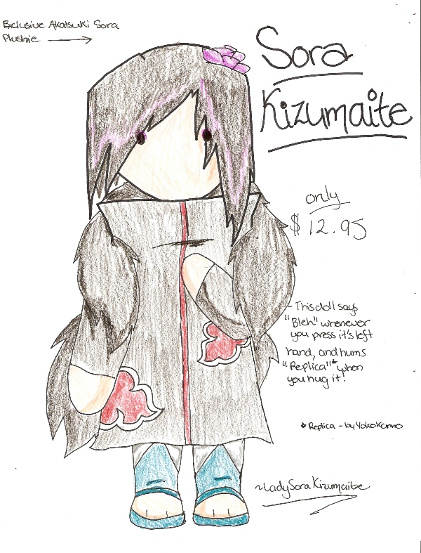 .:Sora Kizumaite Plushie:.