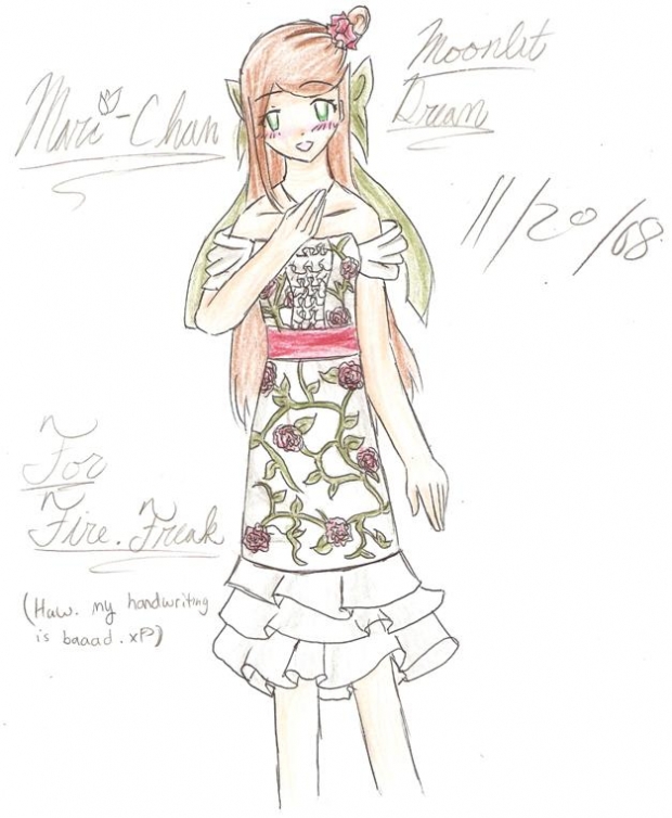 Mari-chan: Art Trade with Fire.Freak