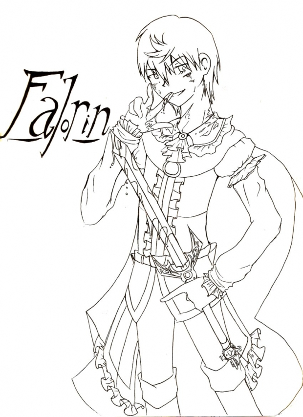 Falorin (Line Art- color me!)