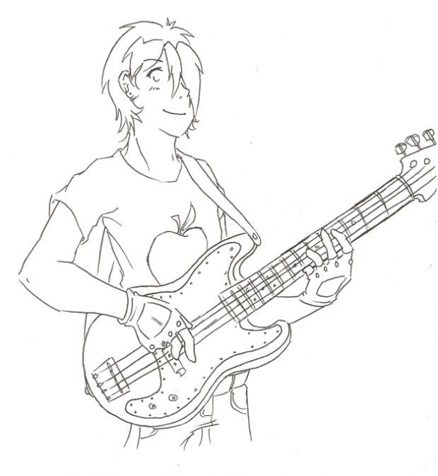 Actually, it's a bass guitar.