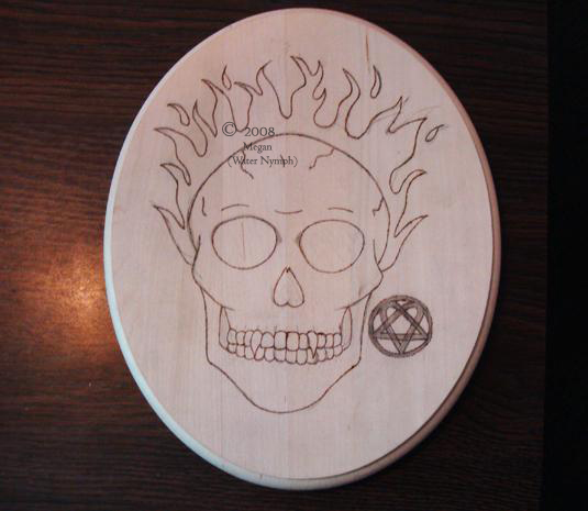 woodburn: Skull and Flames