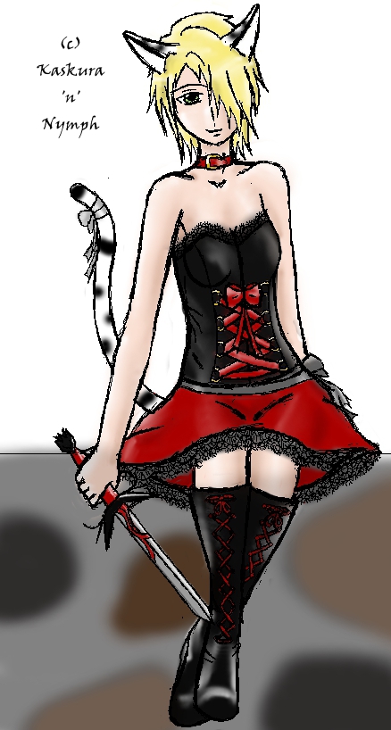 Hunter Kaskura's line art, colored