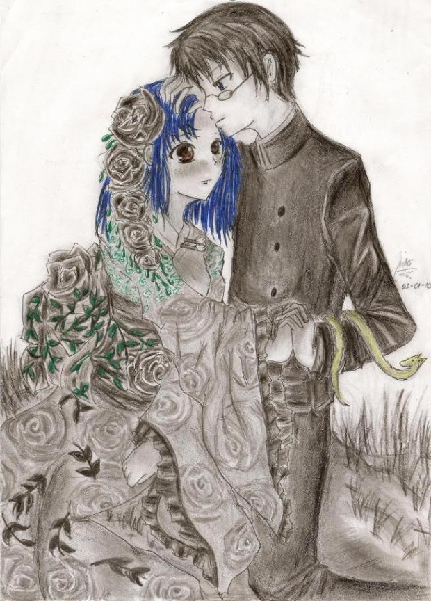 Just a kiss (Watanuki x Zashiki warashi)