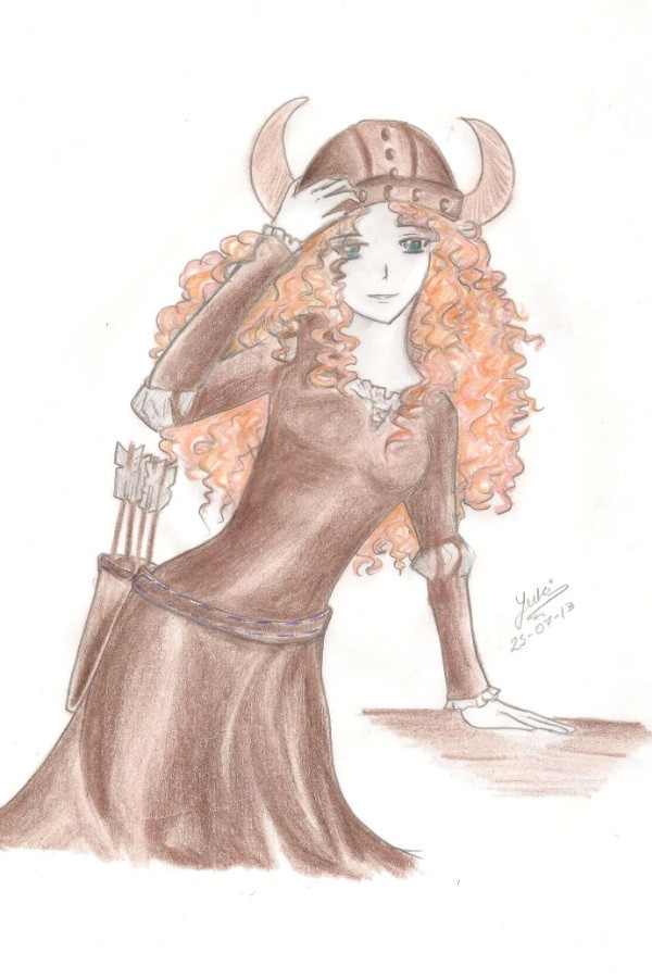 Merida and .... hiccup's helmet