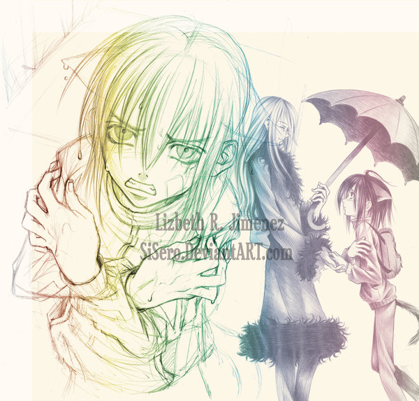 Loveless-in the rain:lineart