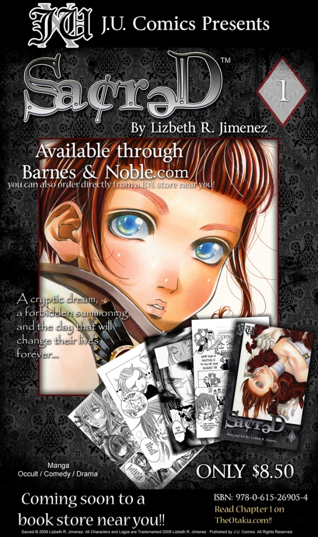 Sacred Vol.1 Available NOW!!