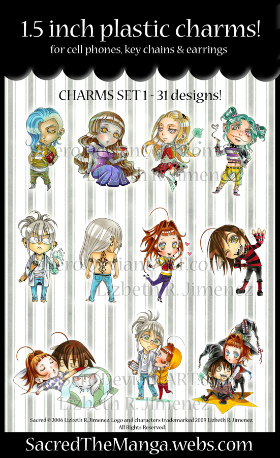 Sacred- 1.5 inch charms