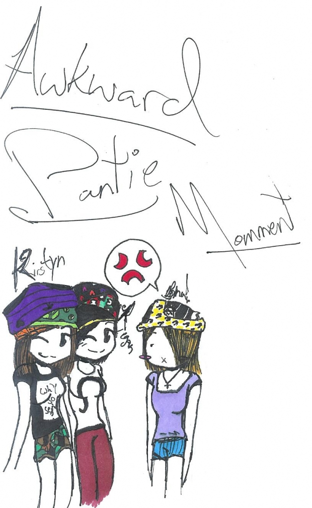 Awkward Pantie Momment