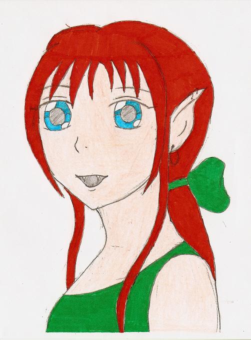 Colored Vampire Girl