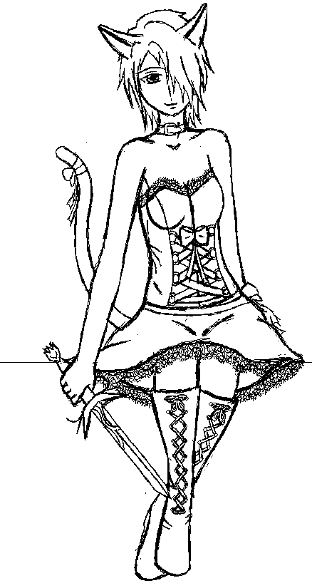 Kora Lineart (color me)