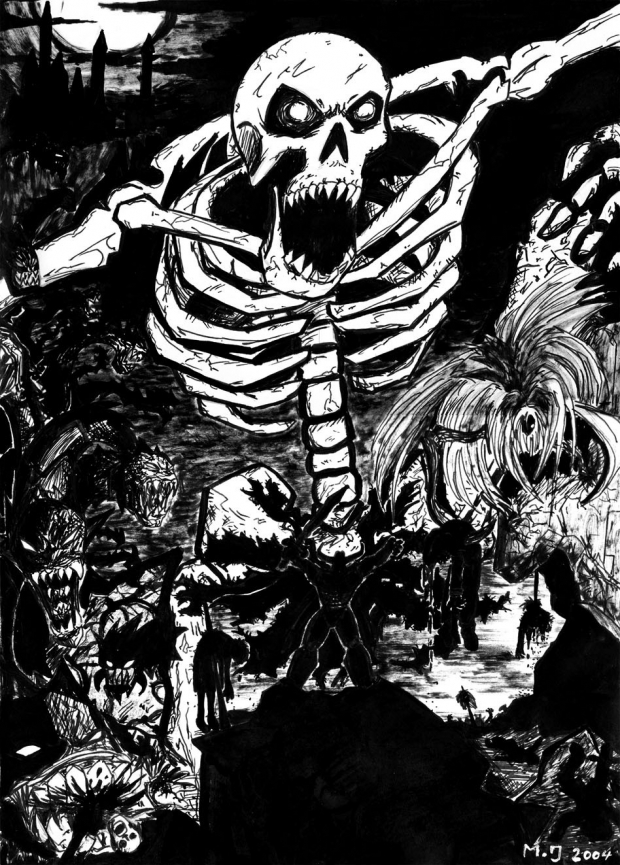 The horror lies in the shade of the depth.