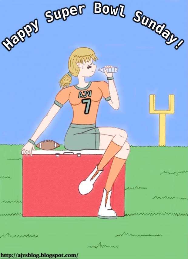 Super Bowl Sunday Girl