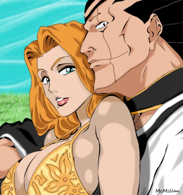 Rangiku and Kenpachi - Relax