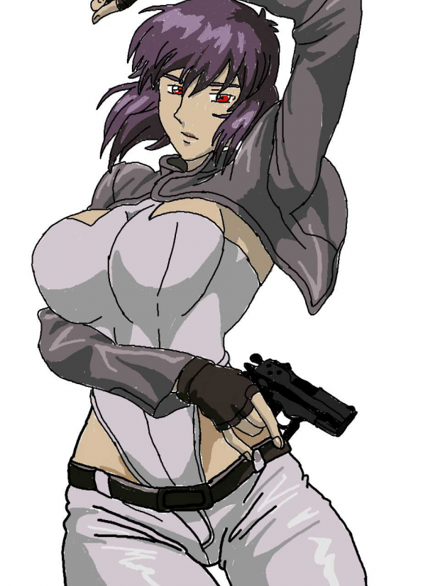 my 1st drawing of Motoko