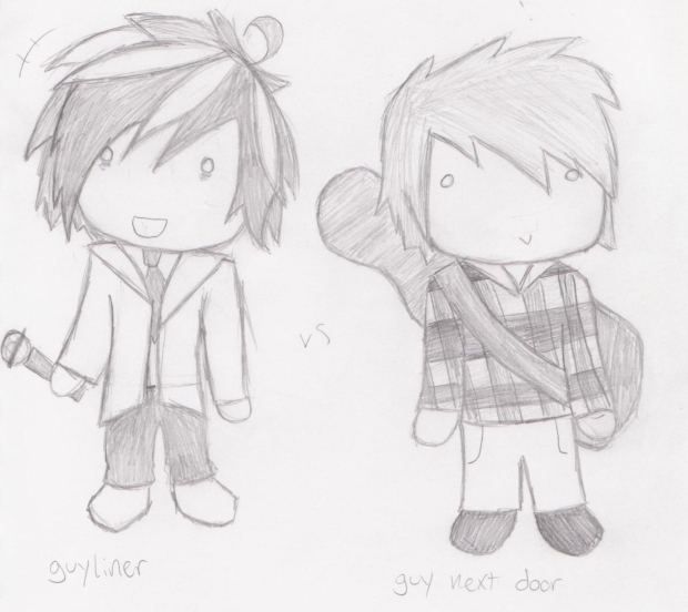 guyliner vs. guy next door