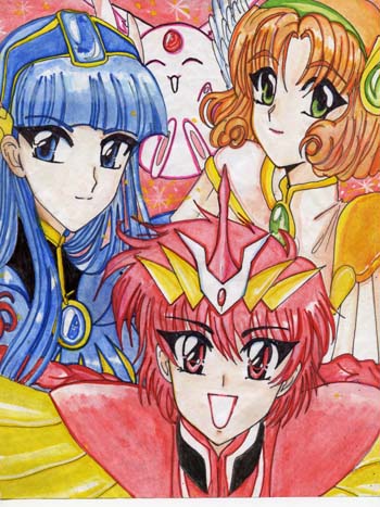 Magic Knight Girls & Mokona