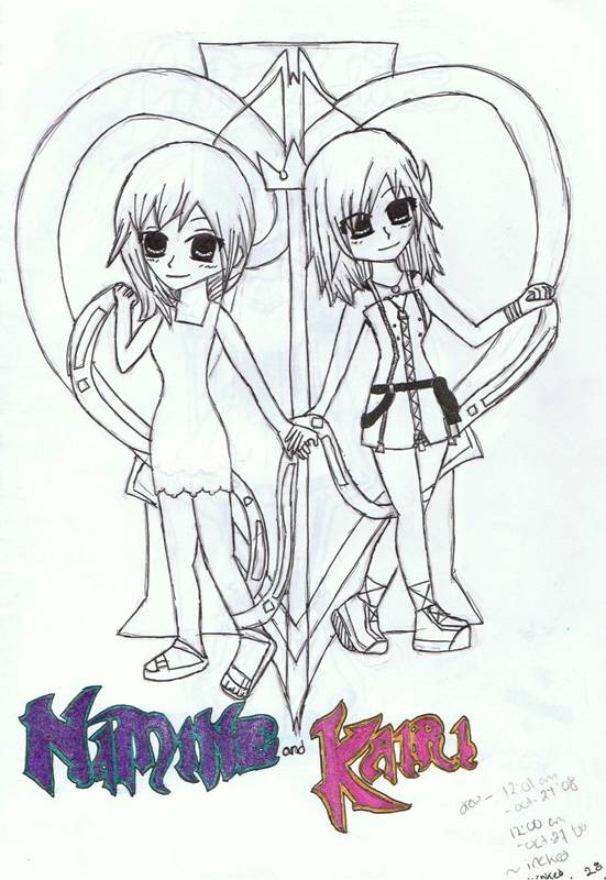 My version of Namine and Kairi