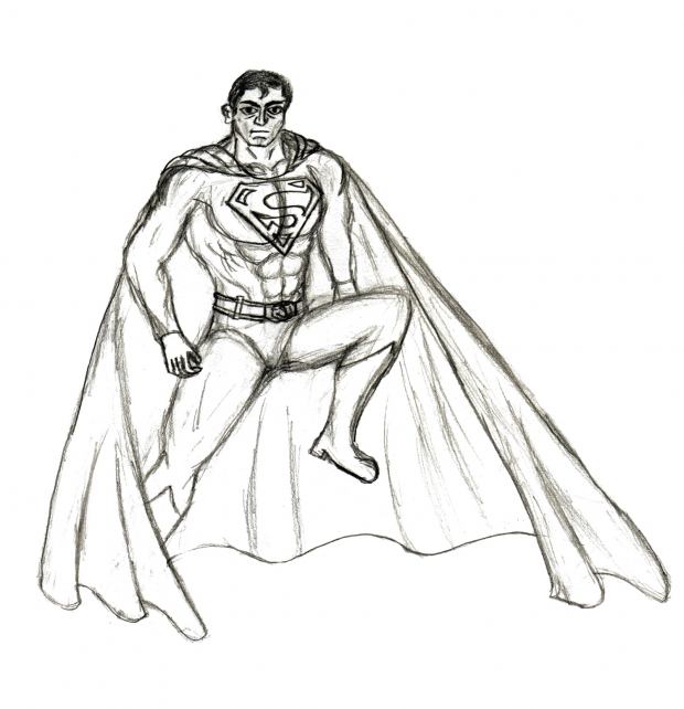 superman sketch